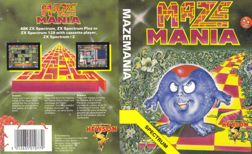 Maze Mania box art for ZX Spectrum